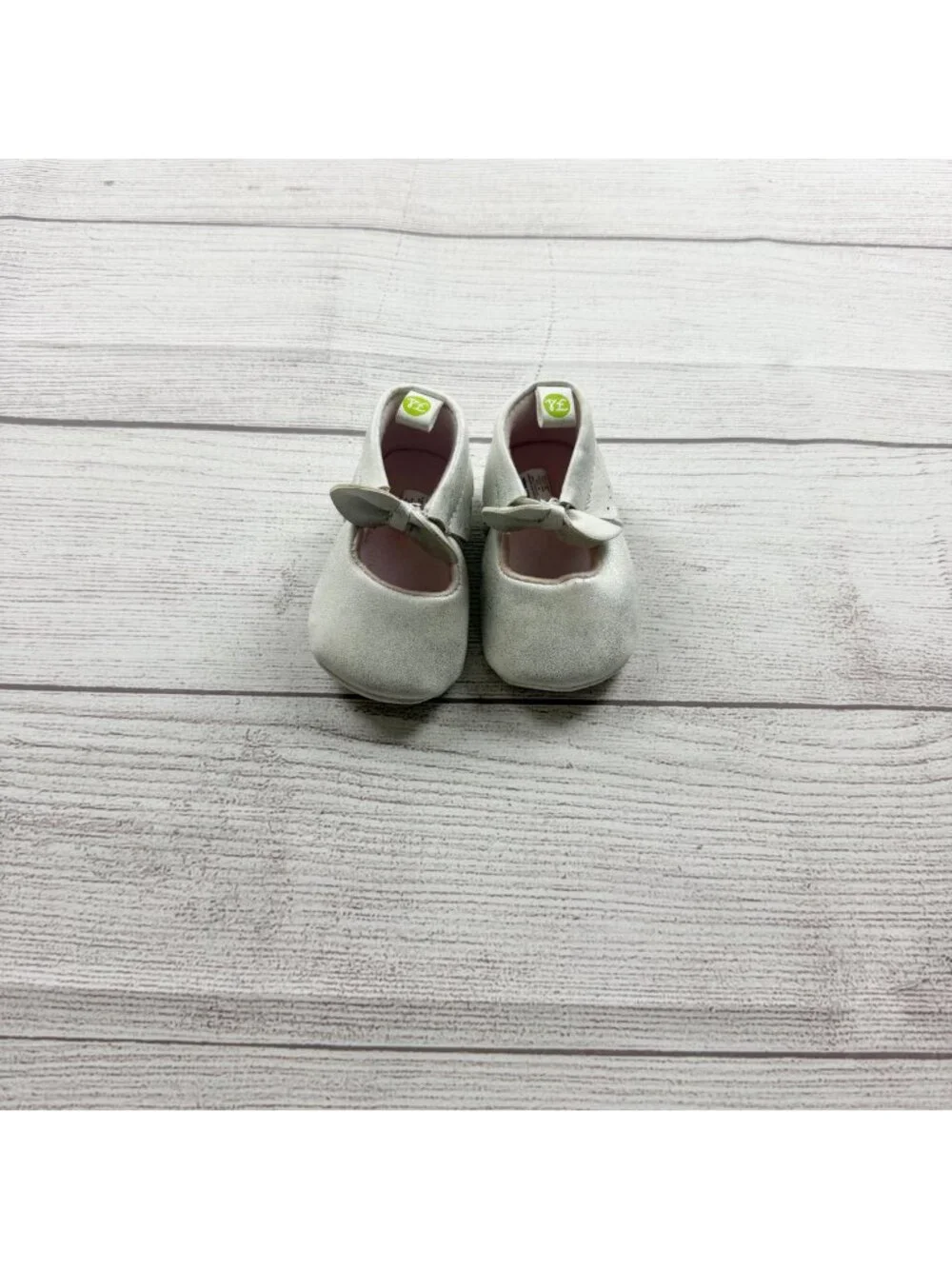 First Steps Baby Mary Jane Scalloped Bow Shoes Baby Girls 3-6 Months 2